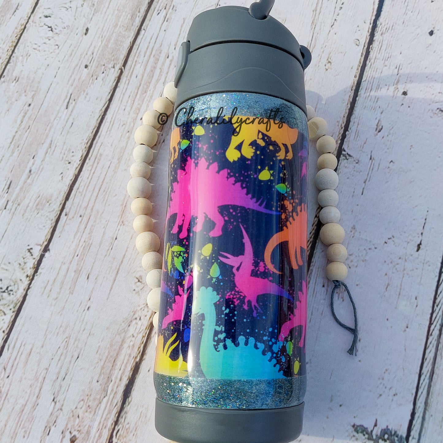 12oz Colorful Dinos Waterbottle