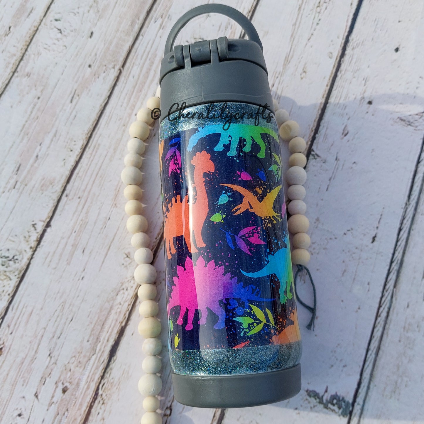 12oz Colorful Dinos Waterbottle