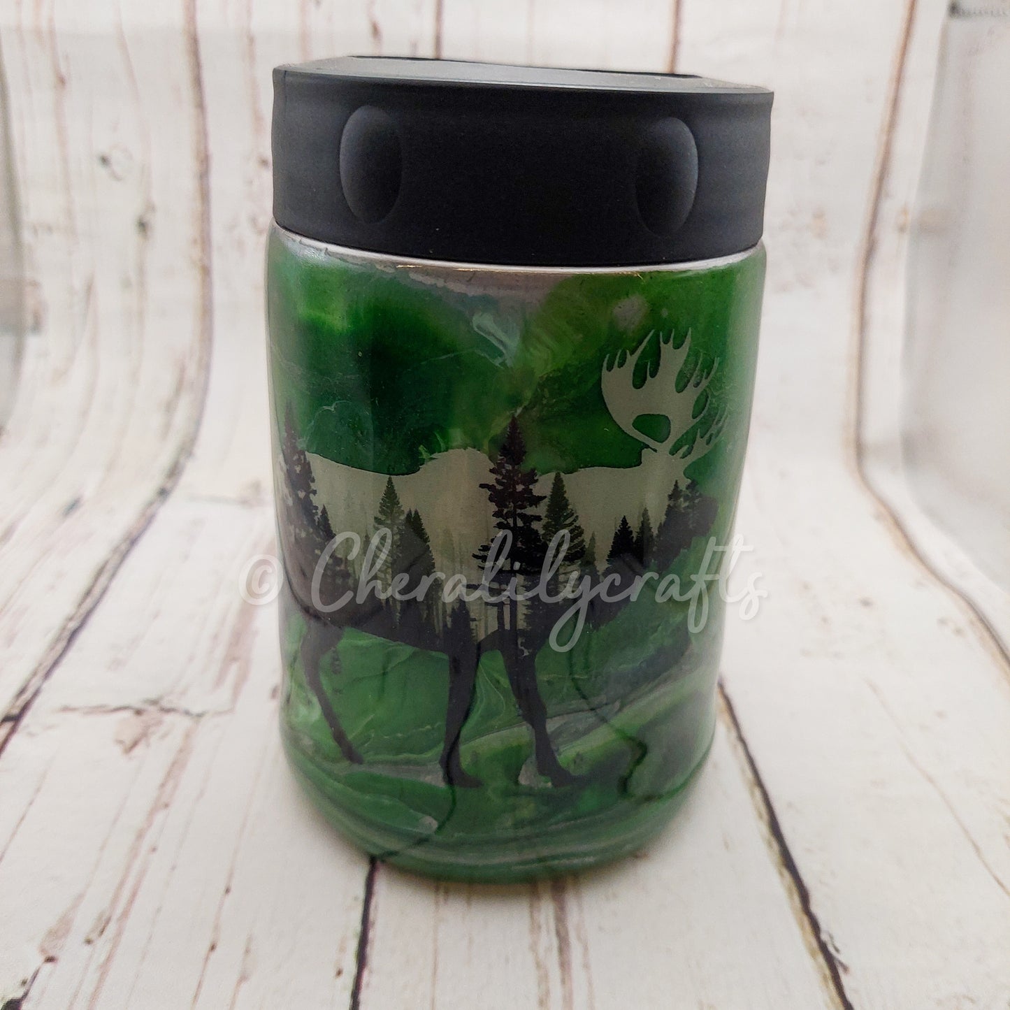 12 oz Green Can Cooler