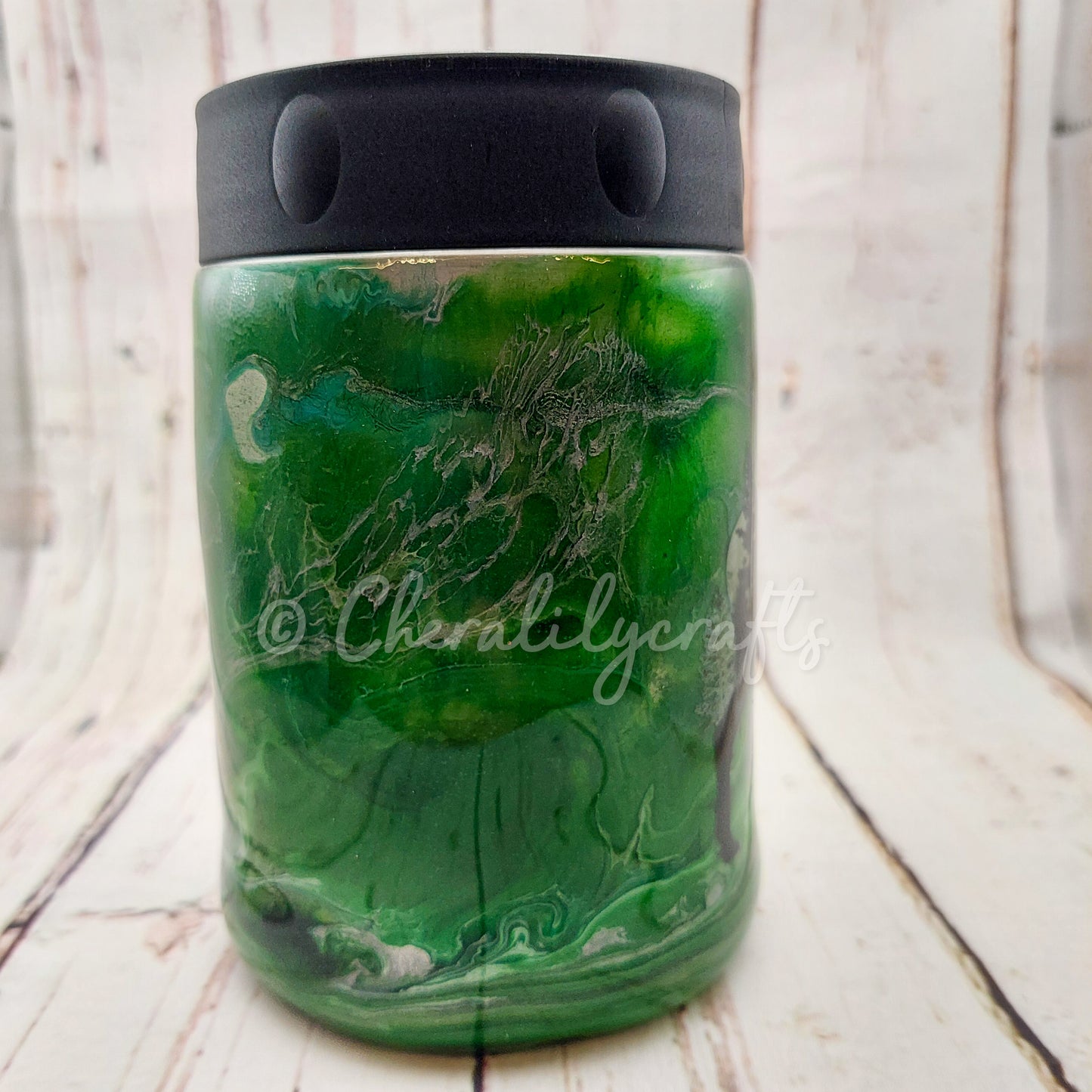 12 oz Green Can Cooler