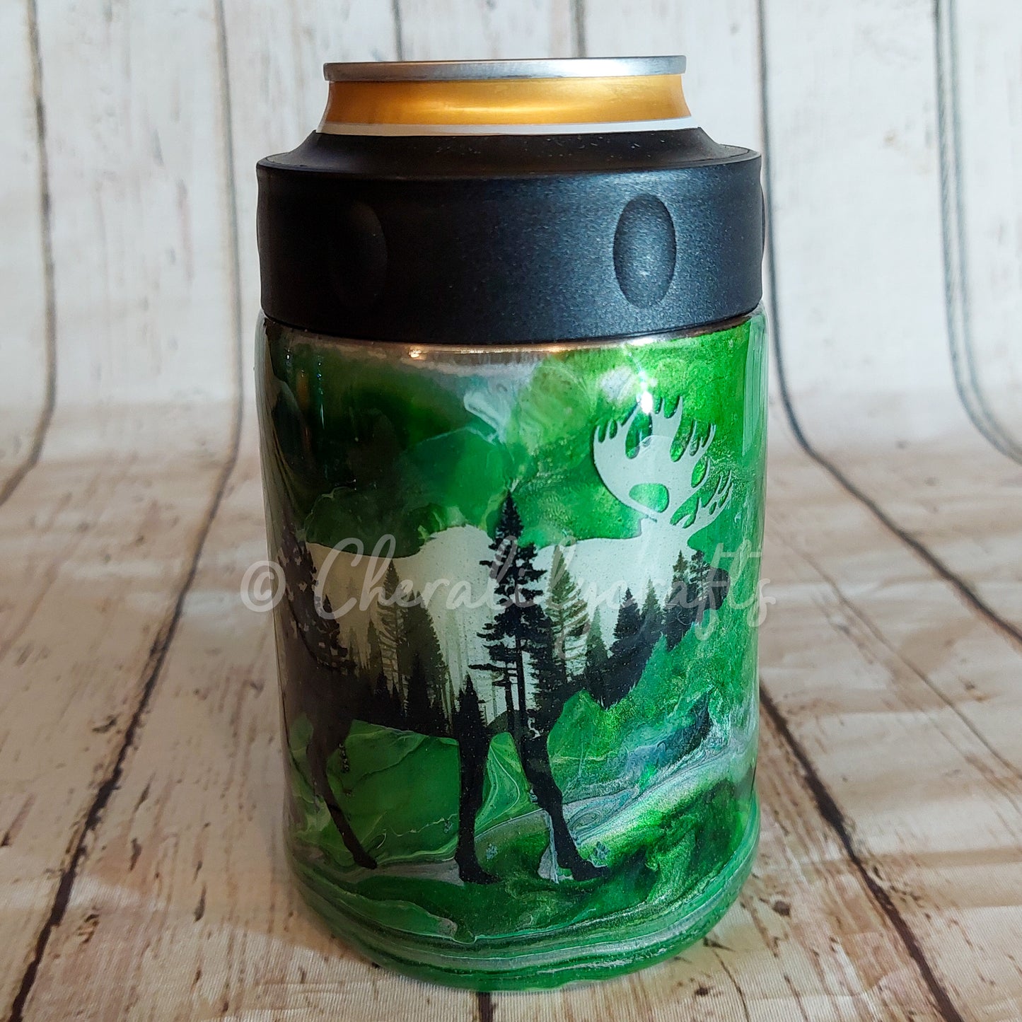 12 oz Green Can Cooler