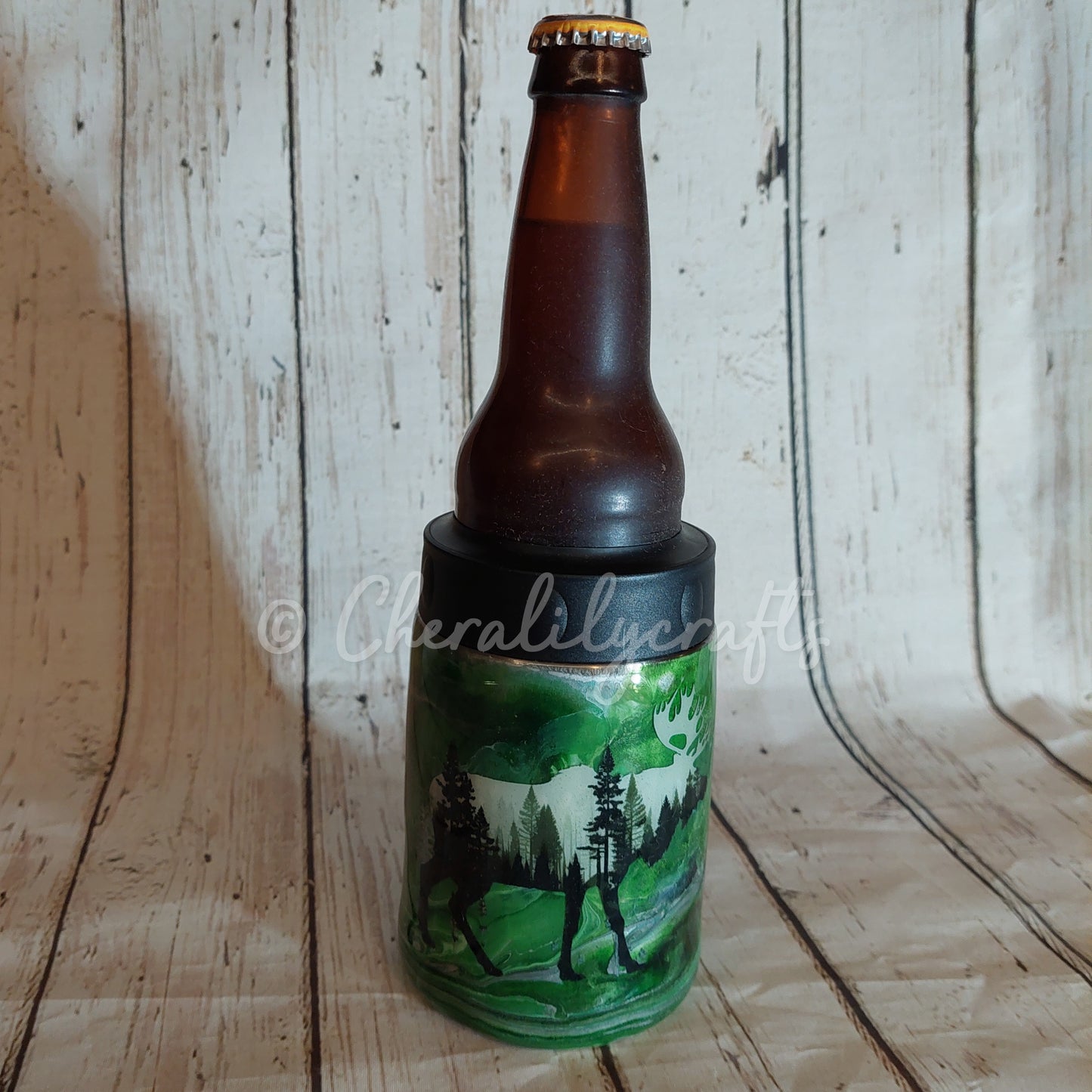 12 oz Green Can Cooler