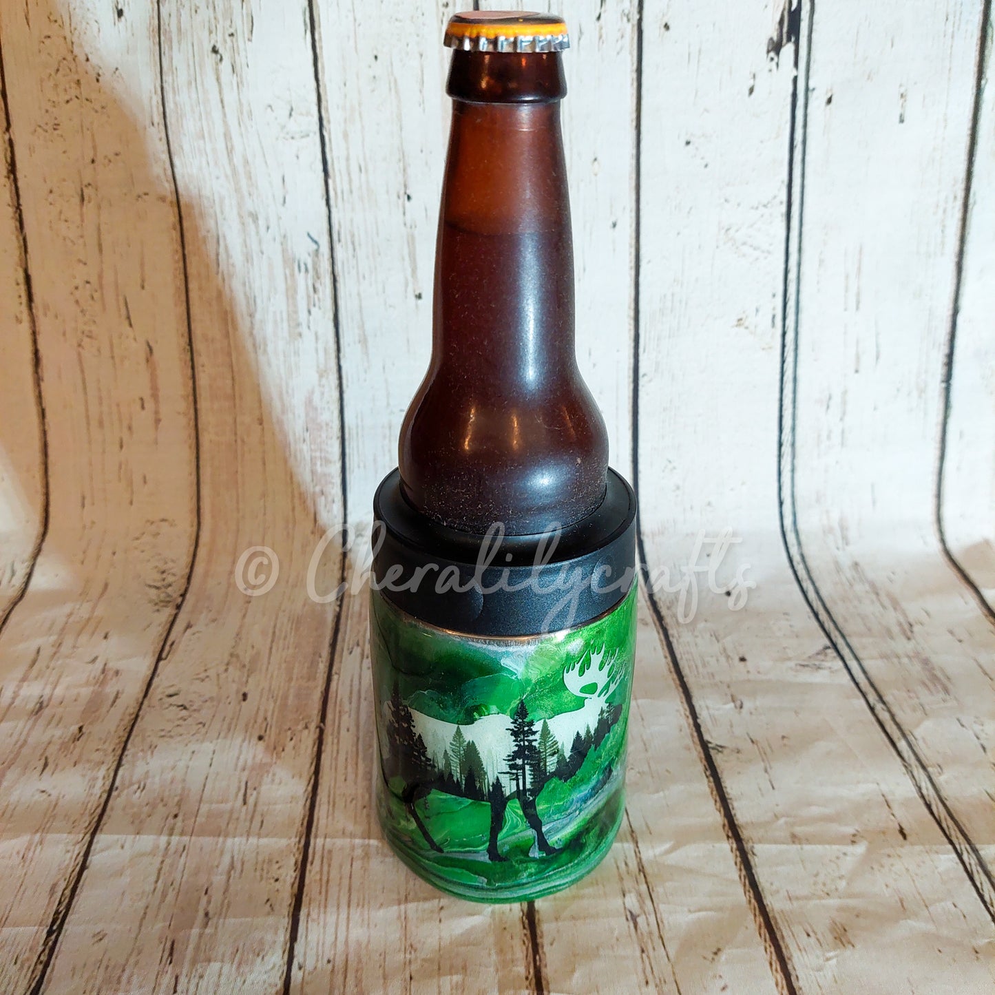 12 oz Green Can Cooler