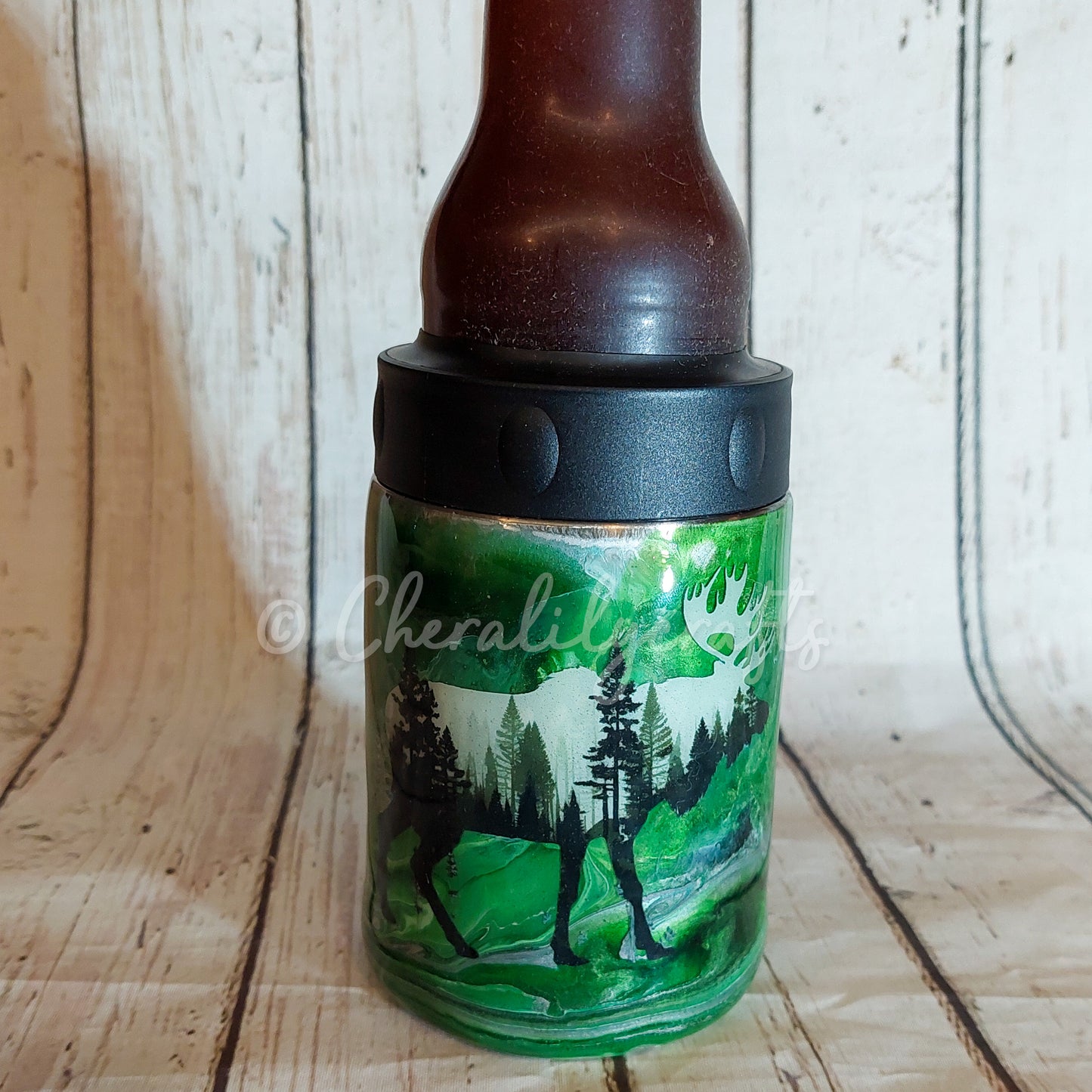 12 oz Green Can Cooler