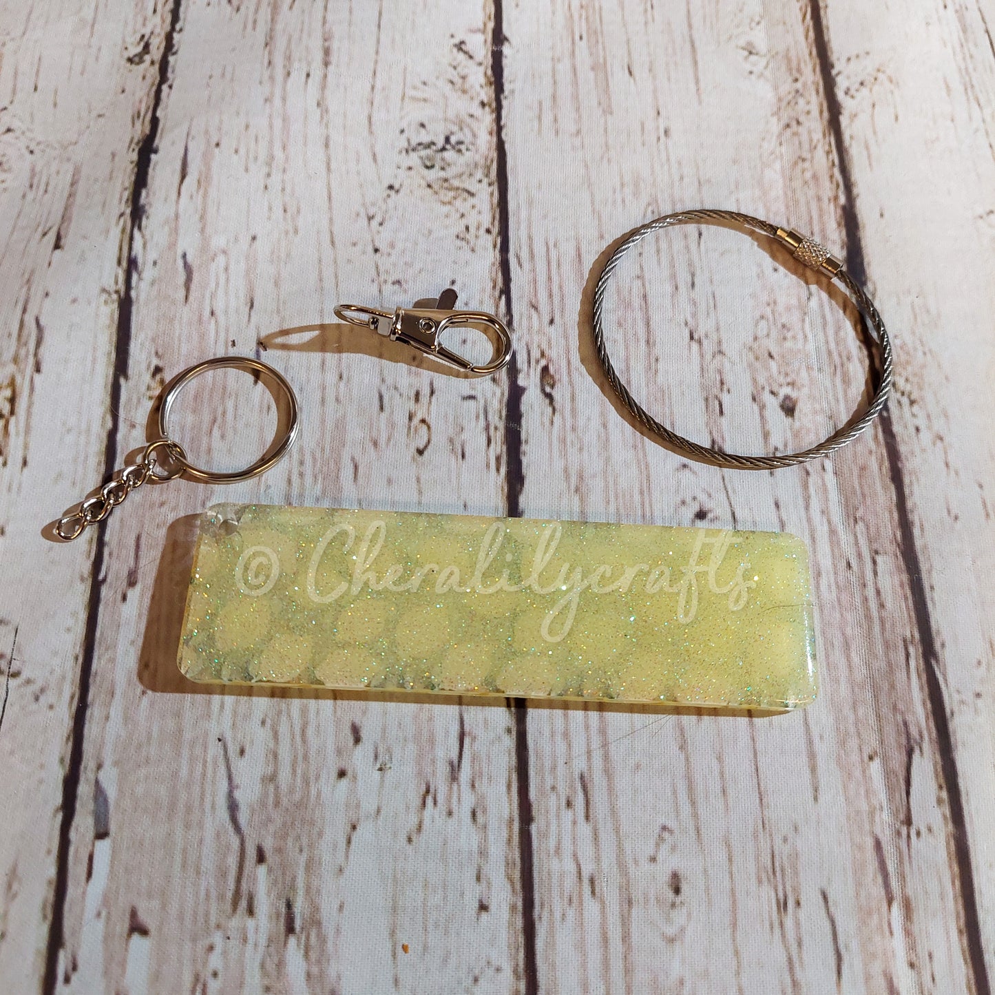 Lemon Keychain/ Luggage Tag