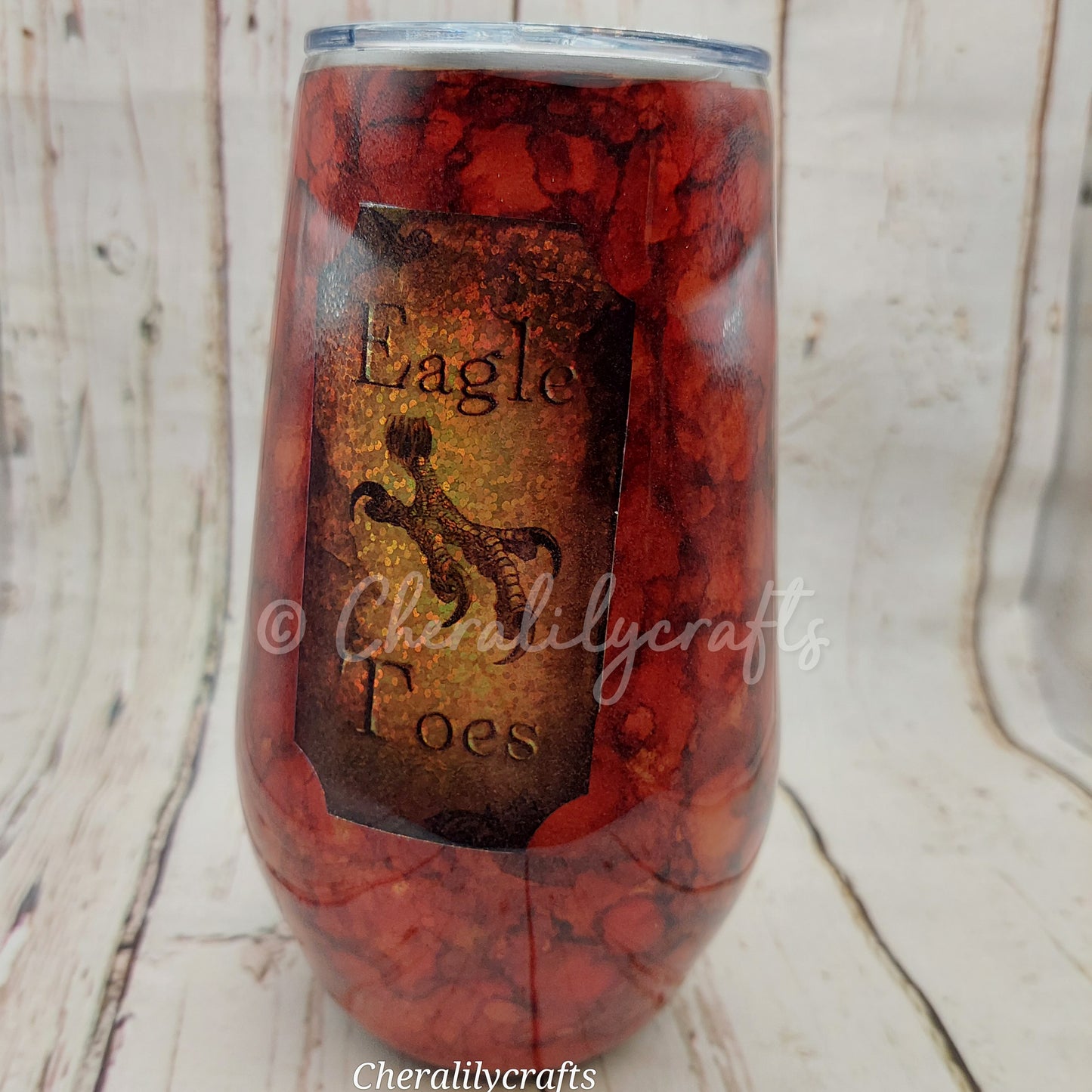 17 oz Eagle Toes Wine Tumbler