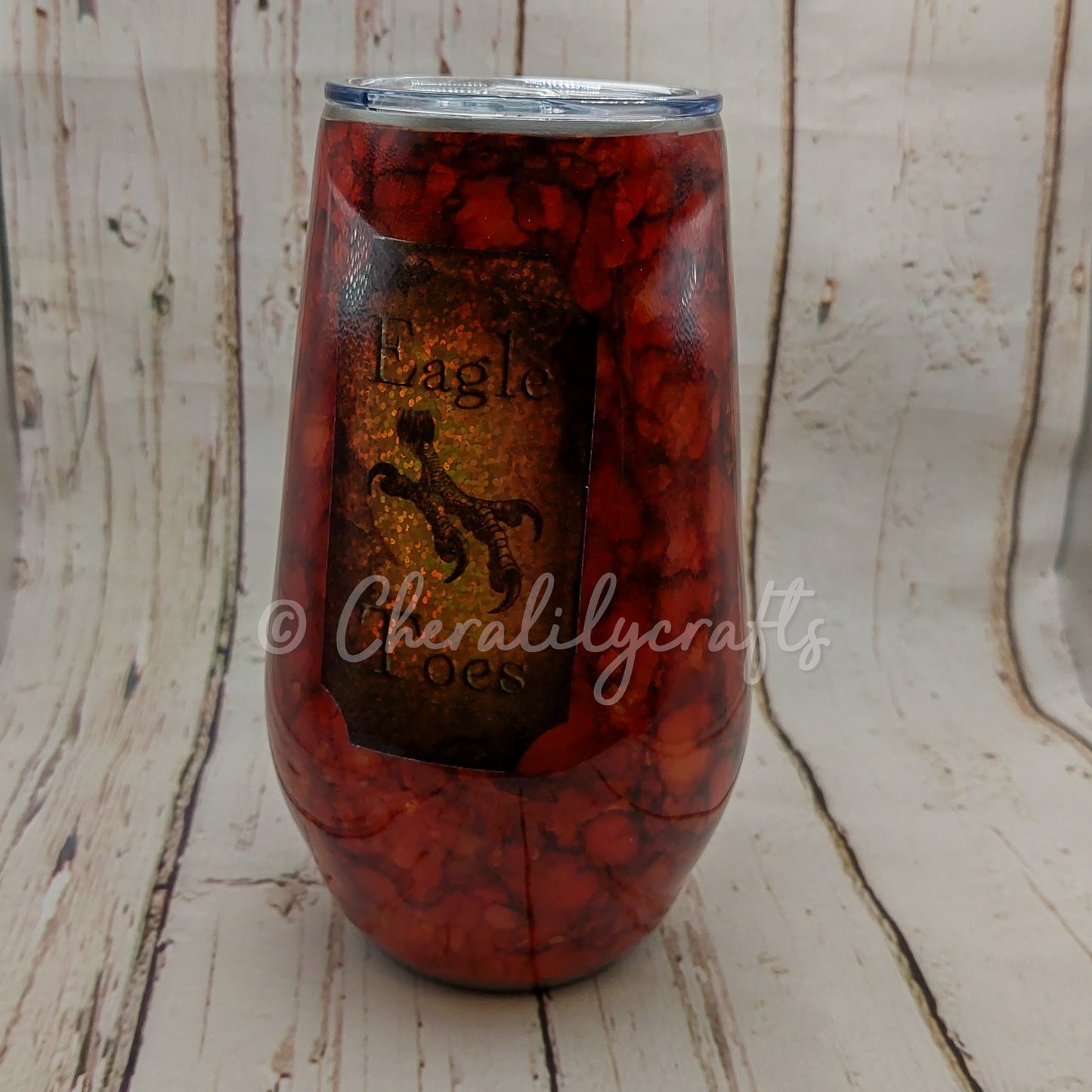 17 oz Eagle Toes Wine Tumbler
