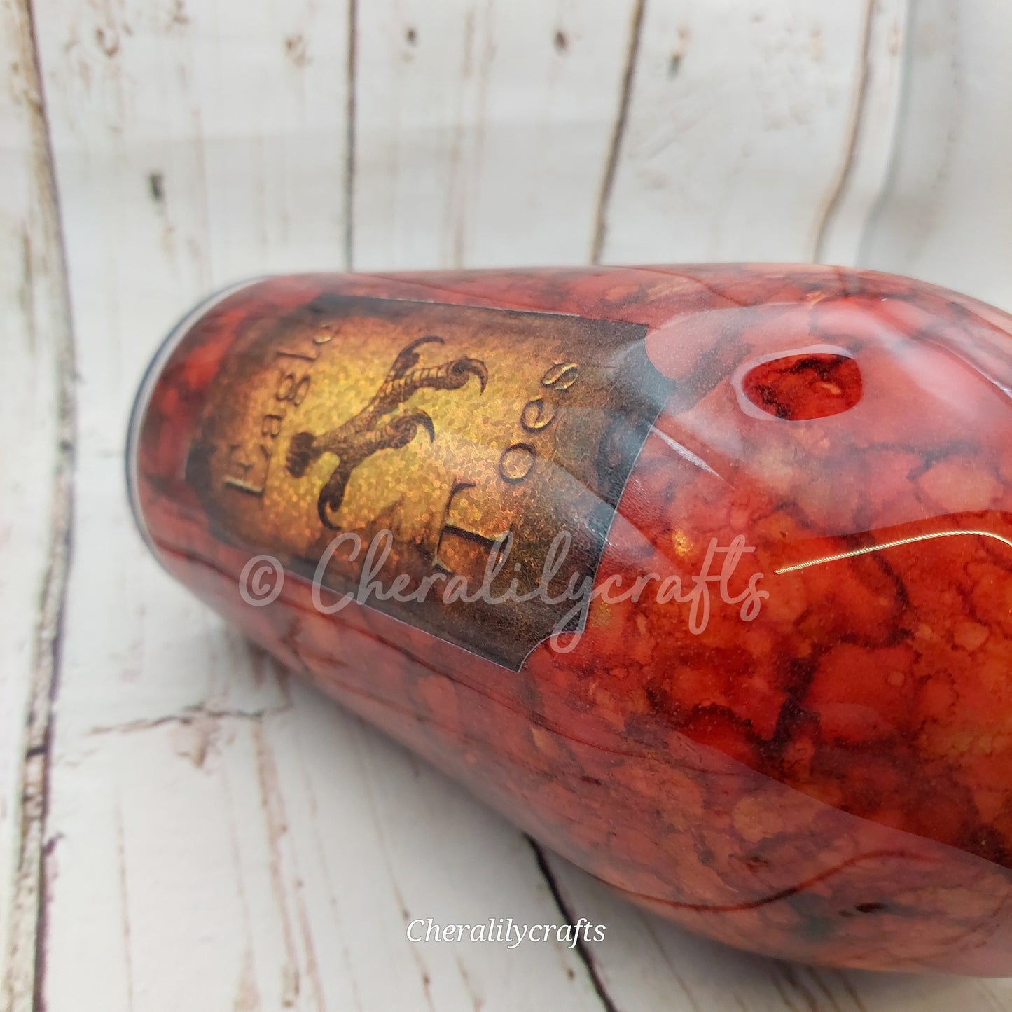 17 oz Eagle Toes Wine Tumbler