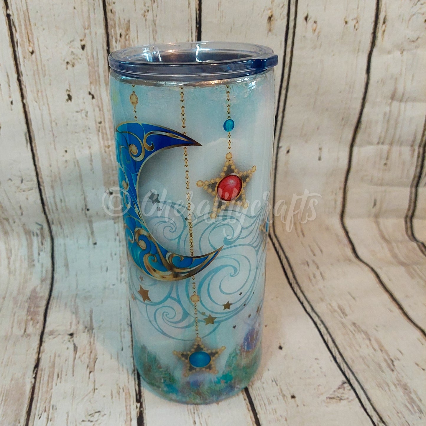 30 oz Peacock Feather Camper Mug
