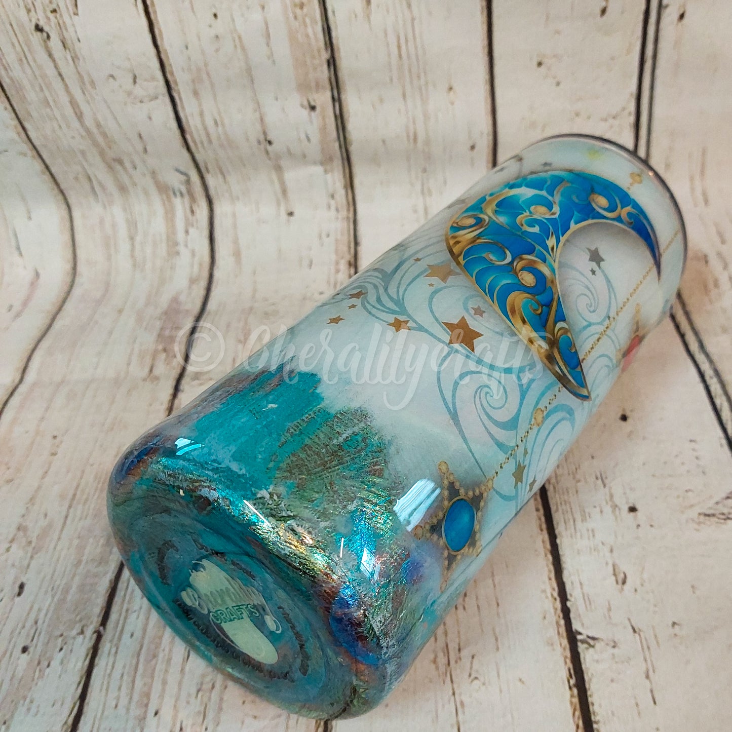 30 oz Peacock Feather Camper Mug