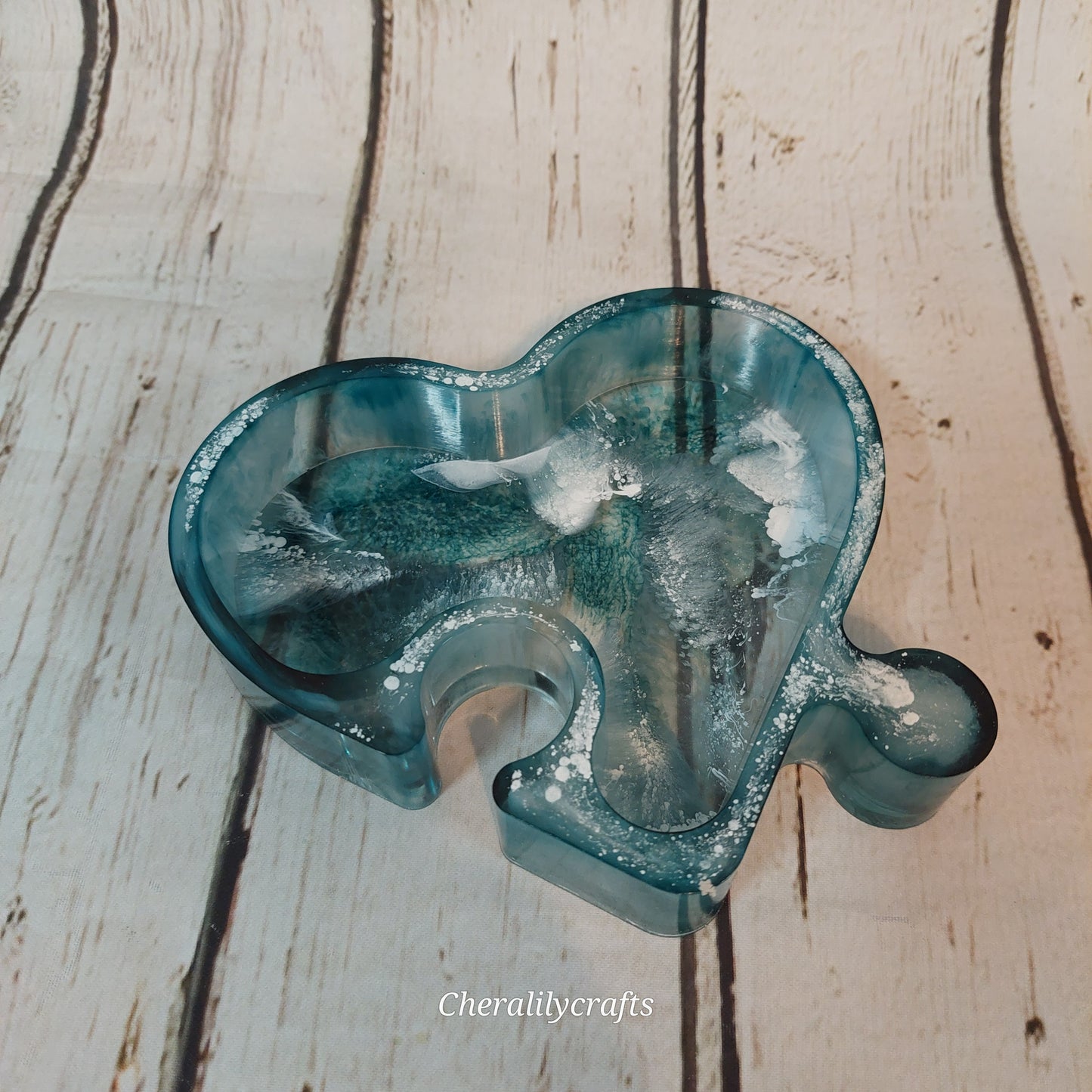 Heart Puzzle Trinket Dish