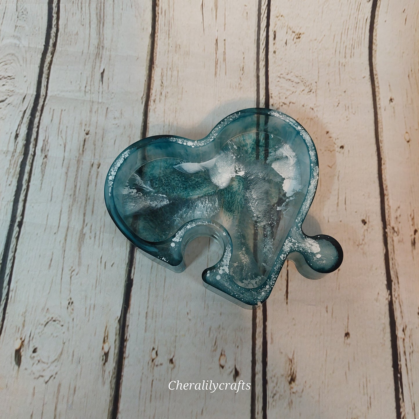 Heart Puzzle Trinket Dish