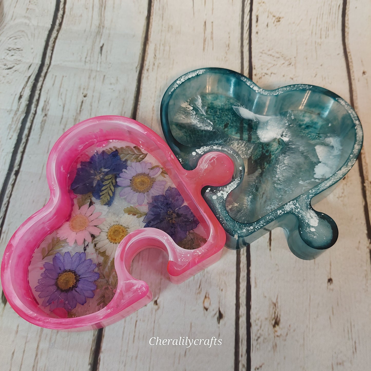 Heart Puzzle Trinket Dish