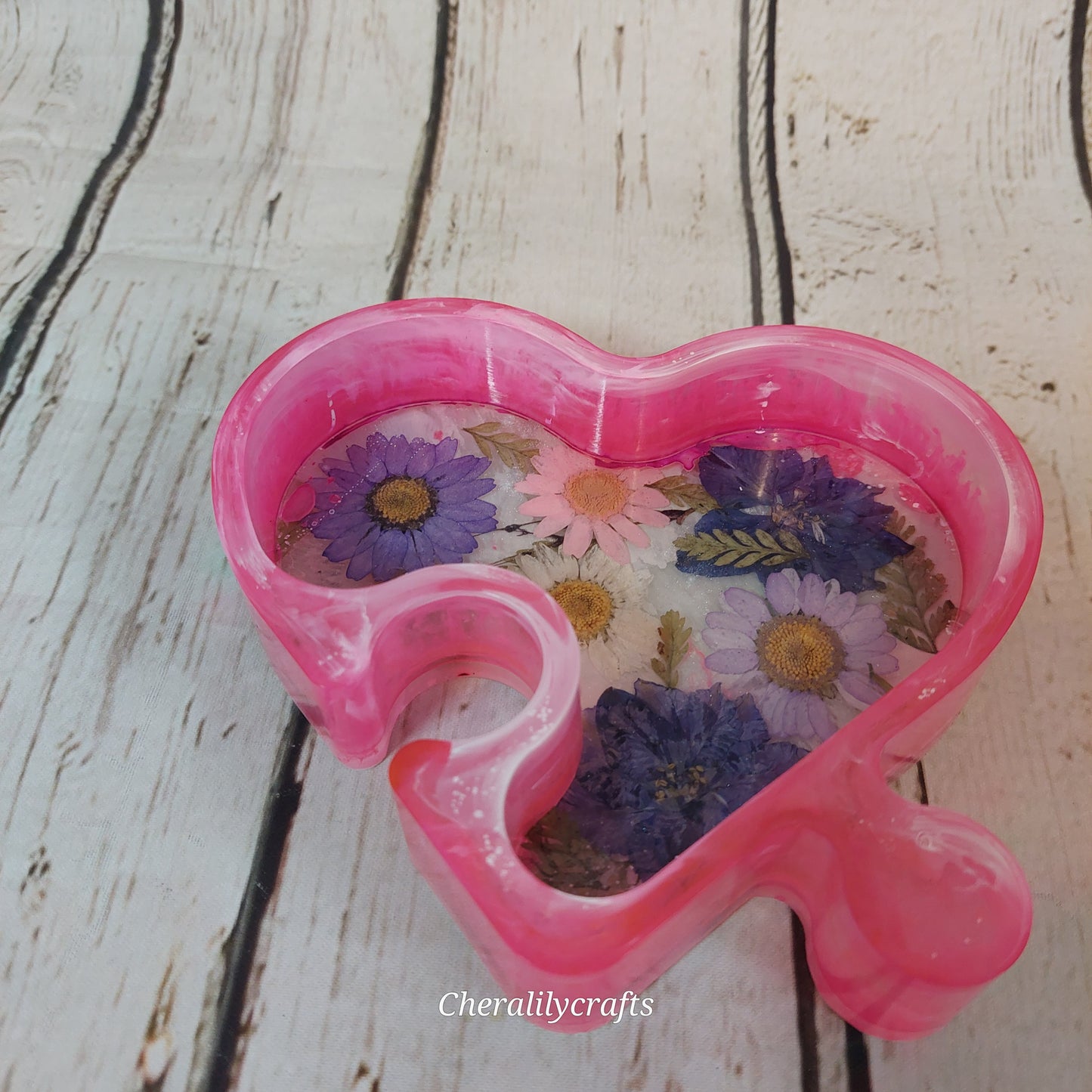 Heart Puzzle Trinket Dish