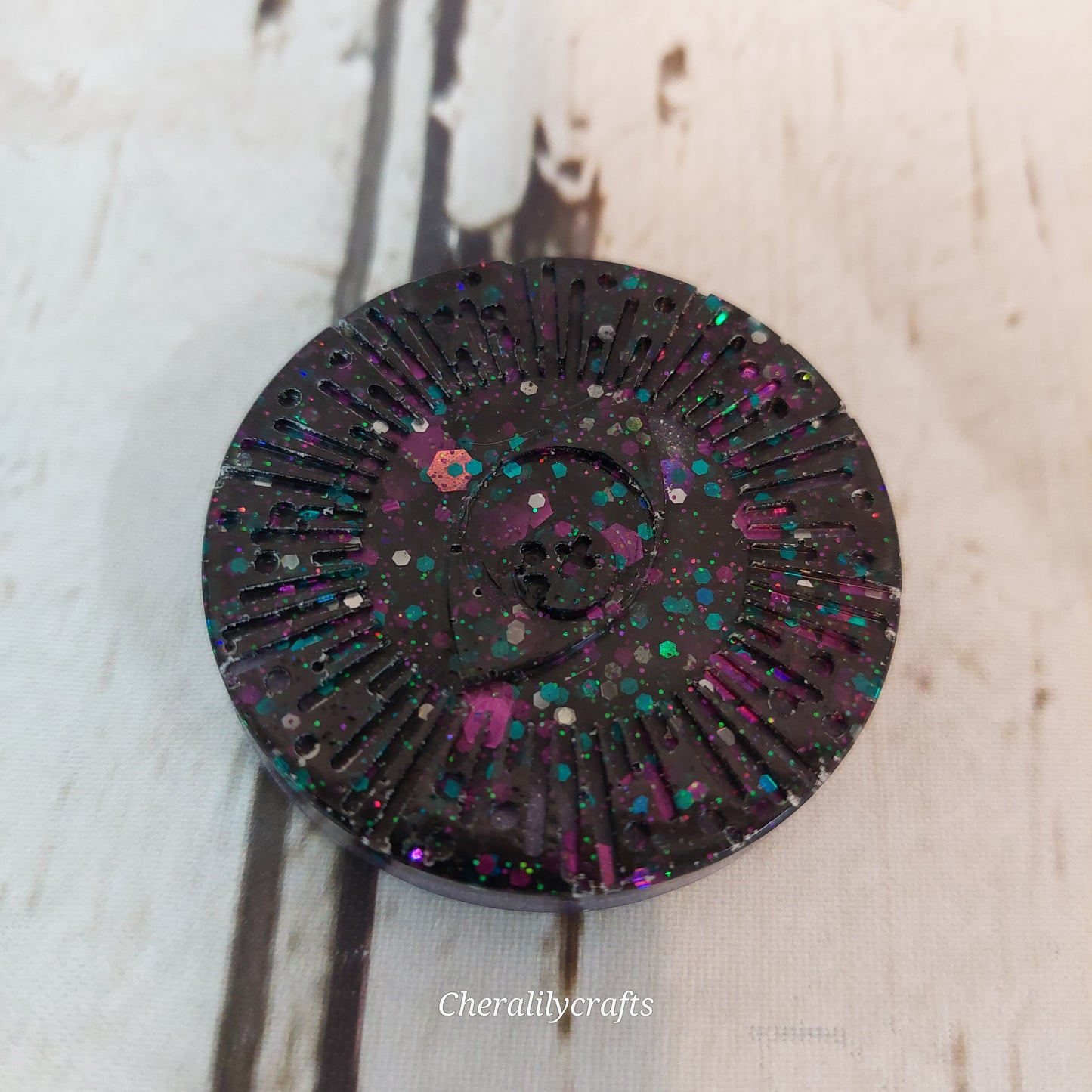 Glitter Eye Epoxy Magnet