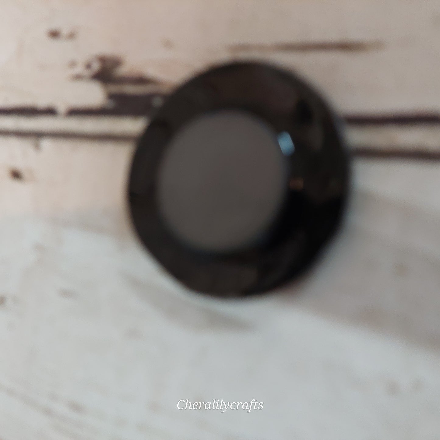 Glitter Round Faceted Magnet