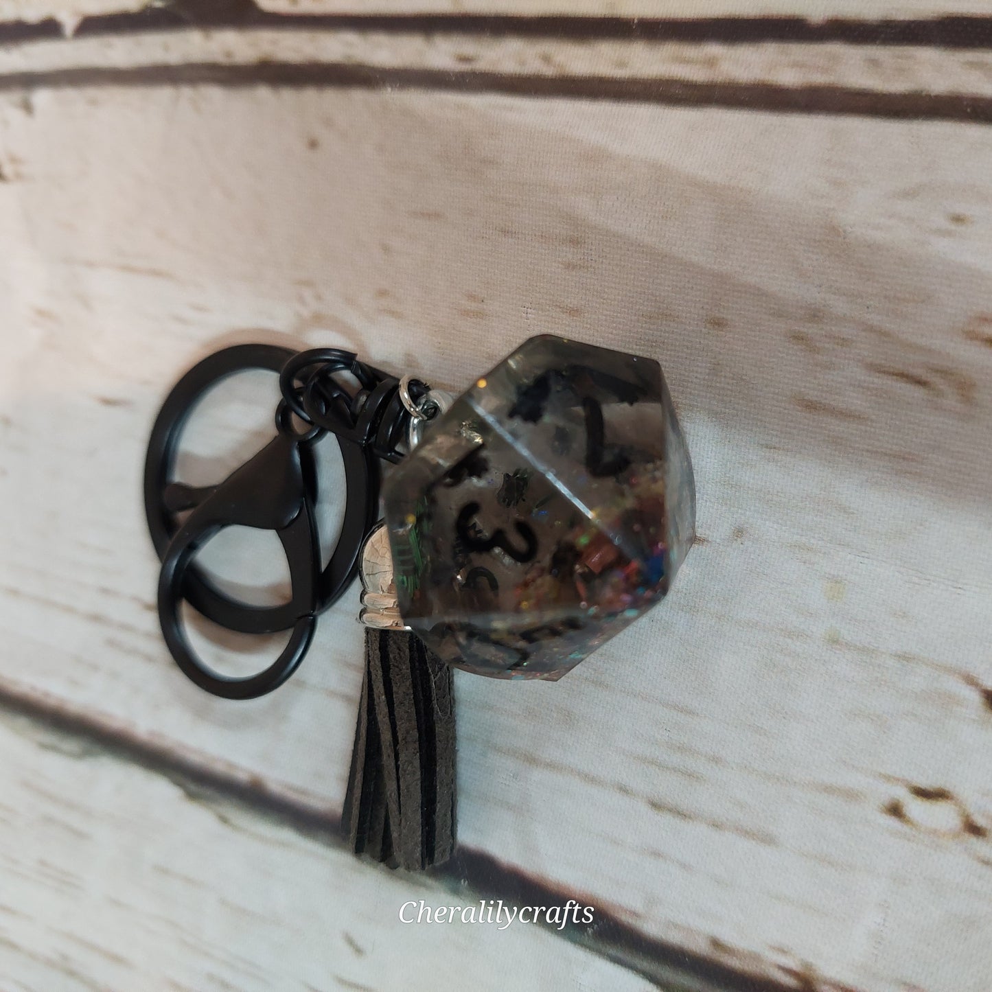 Cat Dice Keychain