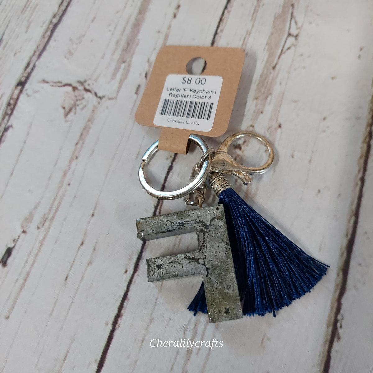 Letter 'F' Keychain