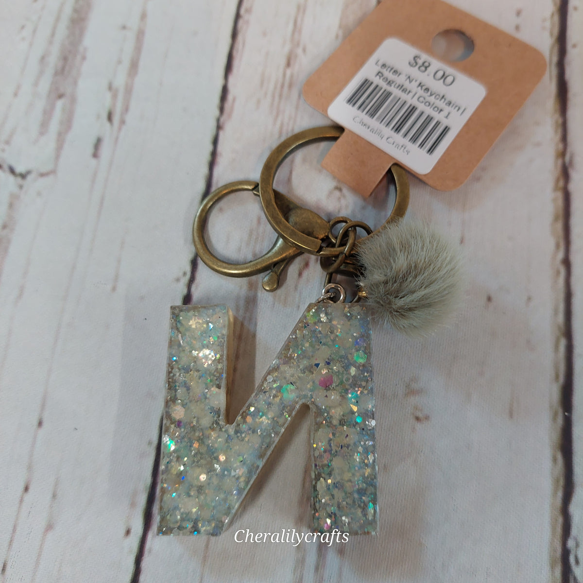 Letter 'N' Keychain