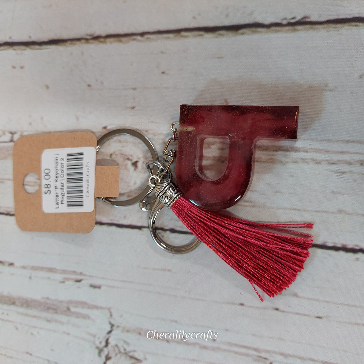 Letter 'P' Keychain