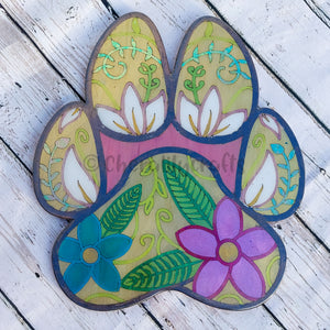 Paw Wood/Resin Decor