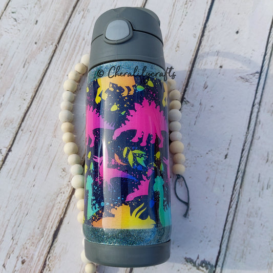 12oz Colorful Dinos Waterbottle