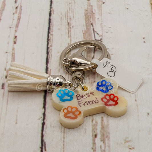 Dog Bone 'Best Friend' Keychain