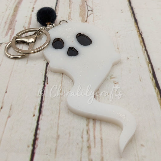 White Ghost Keychain