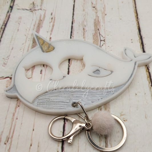 Narwhale Keychain