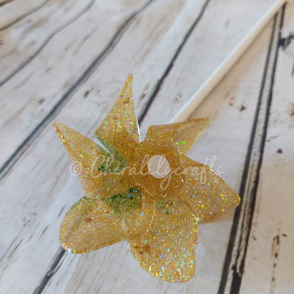 Yellow Epoxy Pinwheel