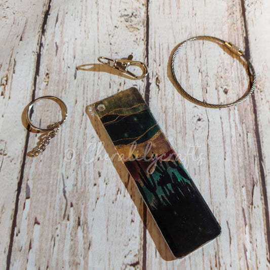 Desert Sunset Keychain/ Luggage Tag