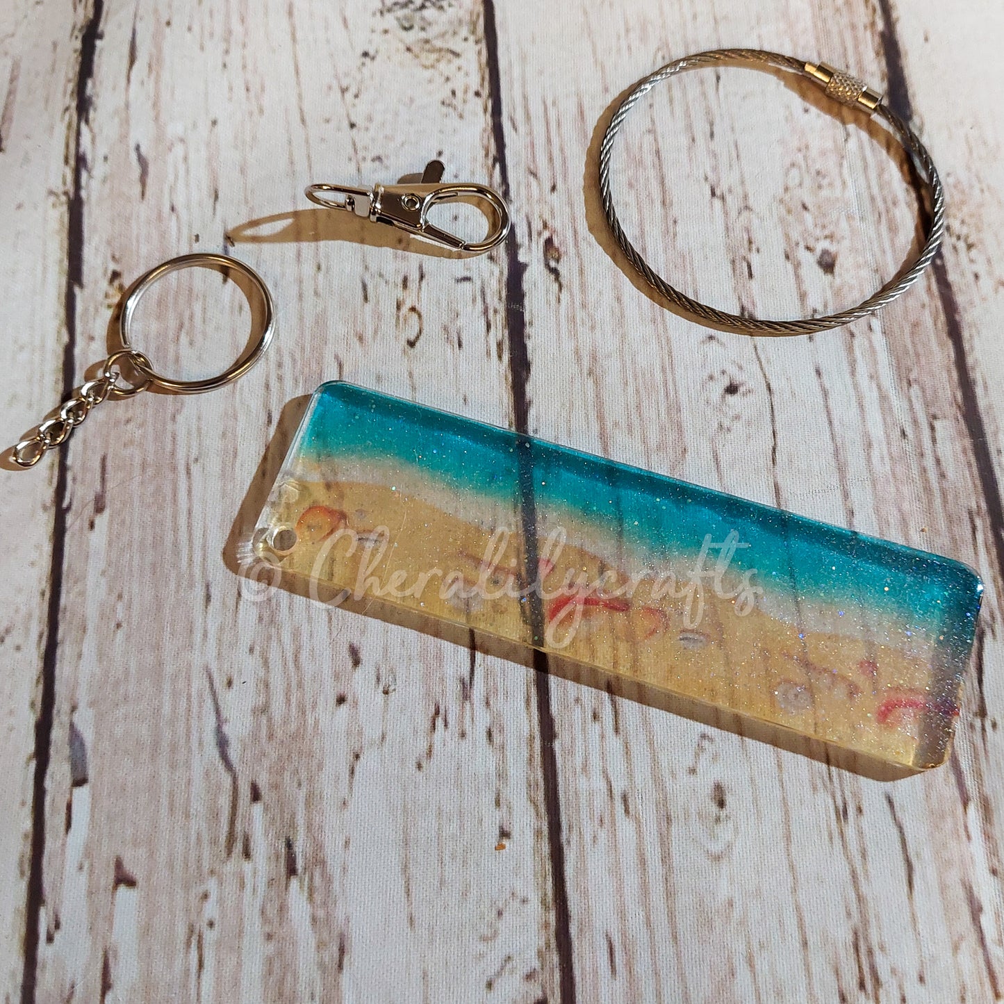 Beach Keychain/ Luggage Tag