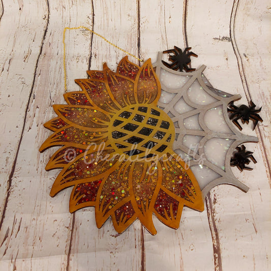 Sunflower/Web Suncatcher (Glows)