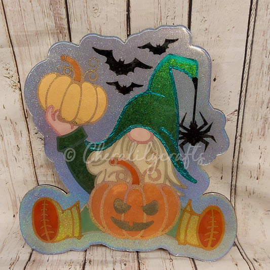 Pumpkin Gnome Wood/Resin Decor