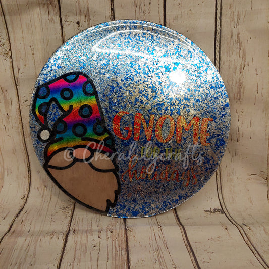 Gnome for the Holidays Wood/Resin Decor