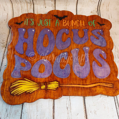 Hocus Pocus Wood/Resin Decor