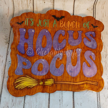 Hocus Pocus Wood/Resin Decor