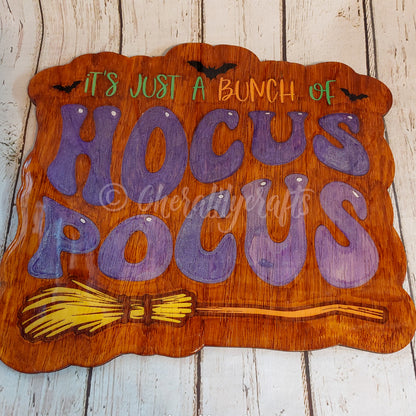 Hocus Pocus Wood/Resin Decor