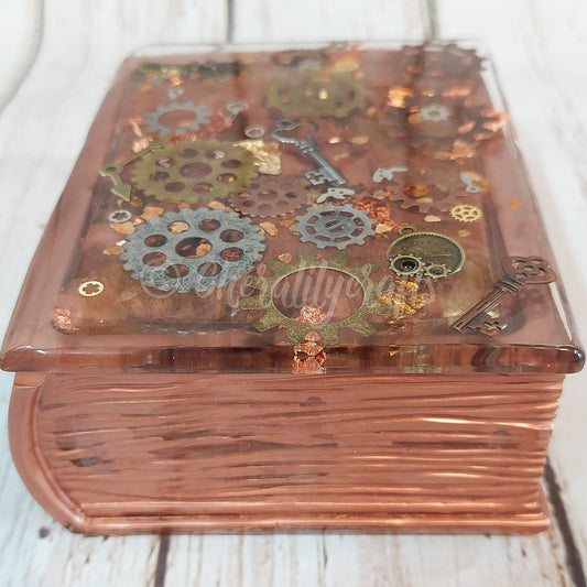 Steampunk Book Trinket Box