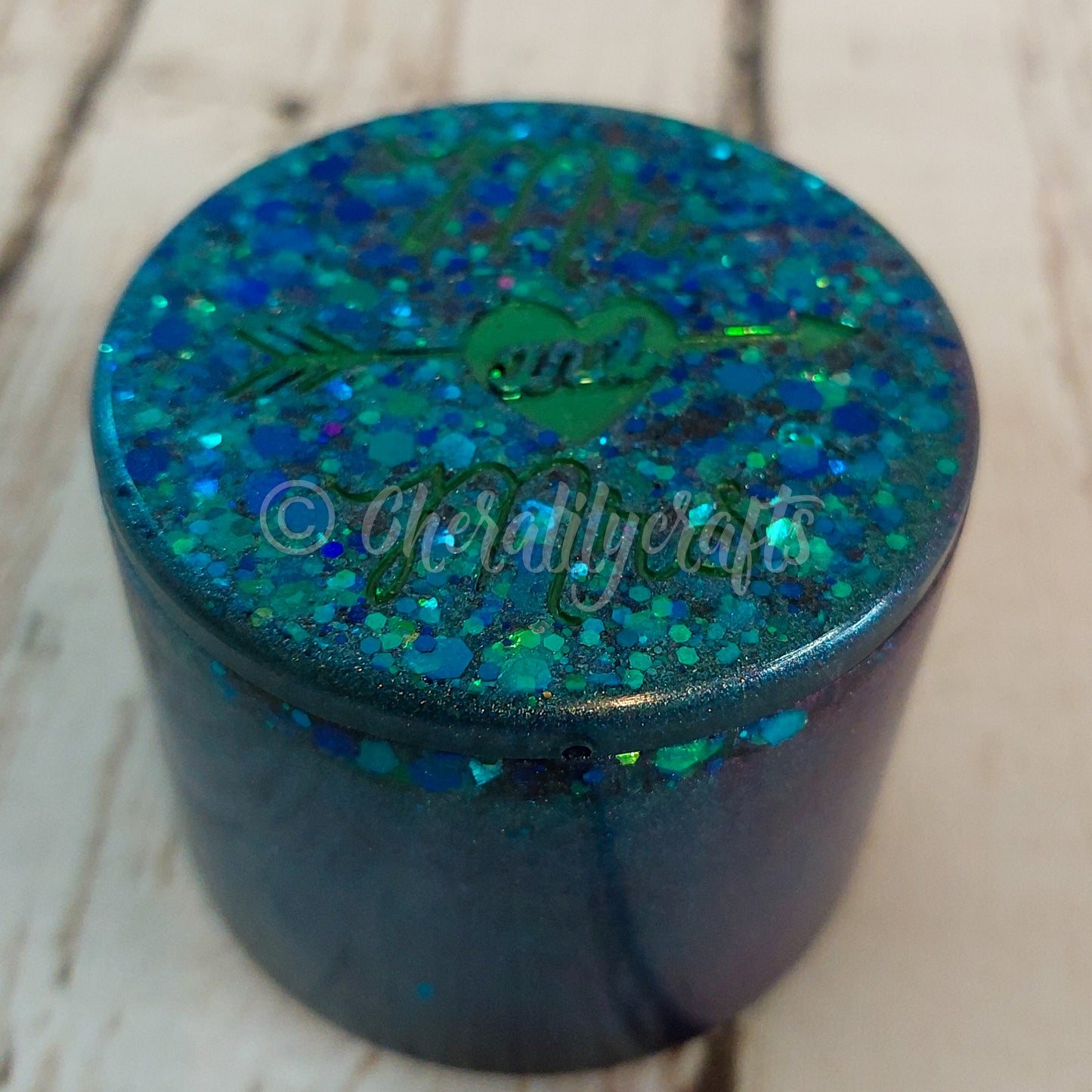 Mr & Mrs. Blue/Green Container