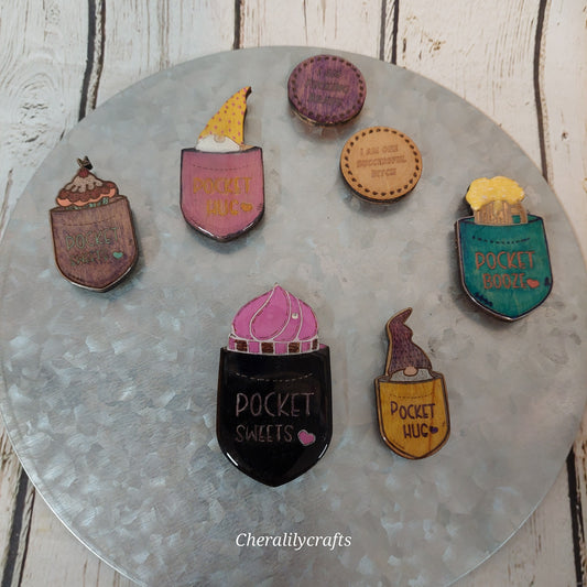 Pocket Charm/ Affirmation Token Magnets