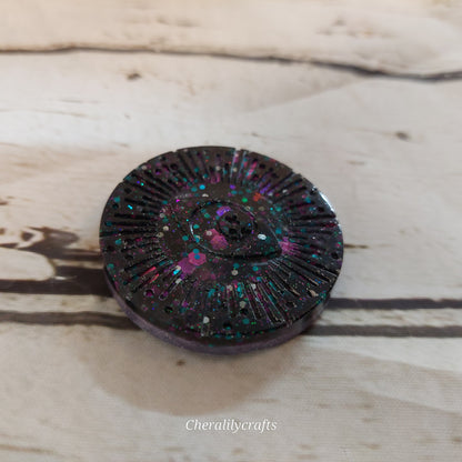 Glitter Eye Epoxy Magnet