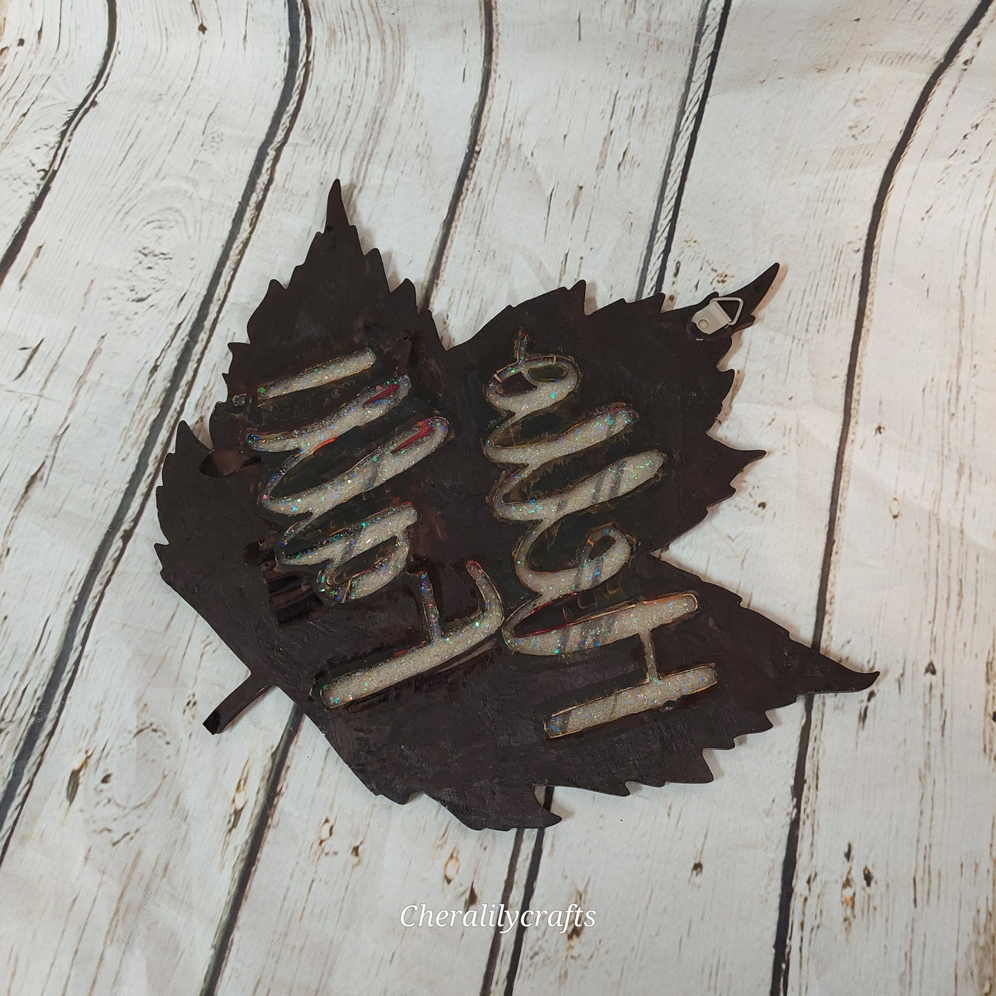 Hello Fall Wood/Resin Decor-Short Stem