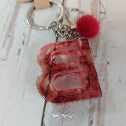 Letter 'B' Keychain