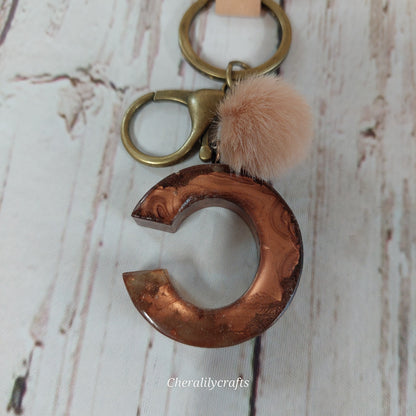 Letter 'C' Keychain