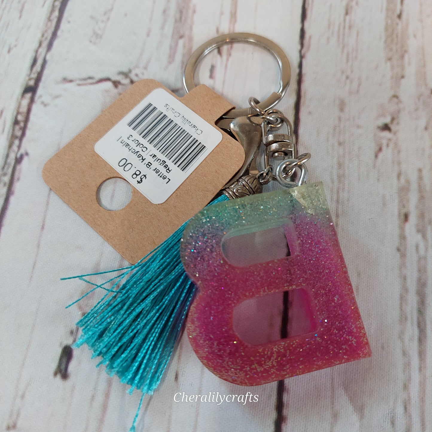 Letter 'B' Keychain