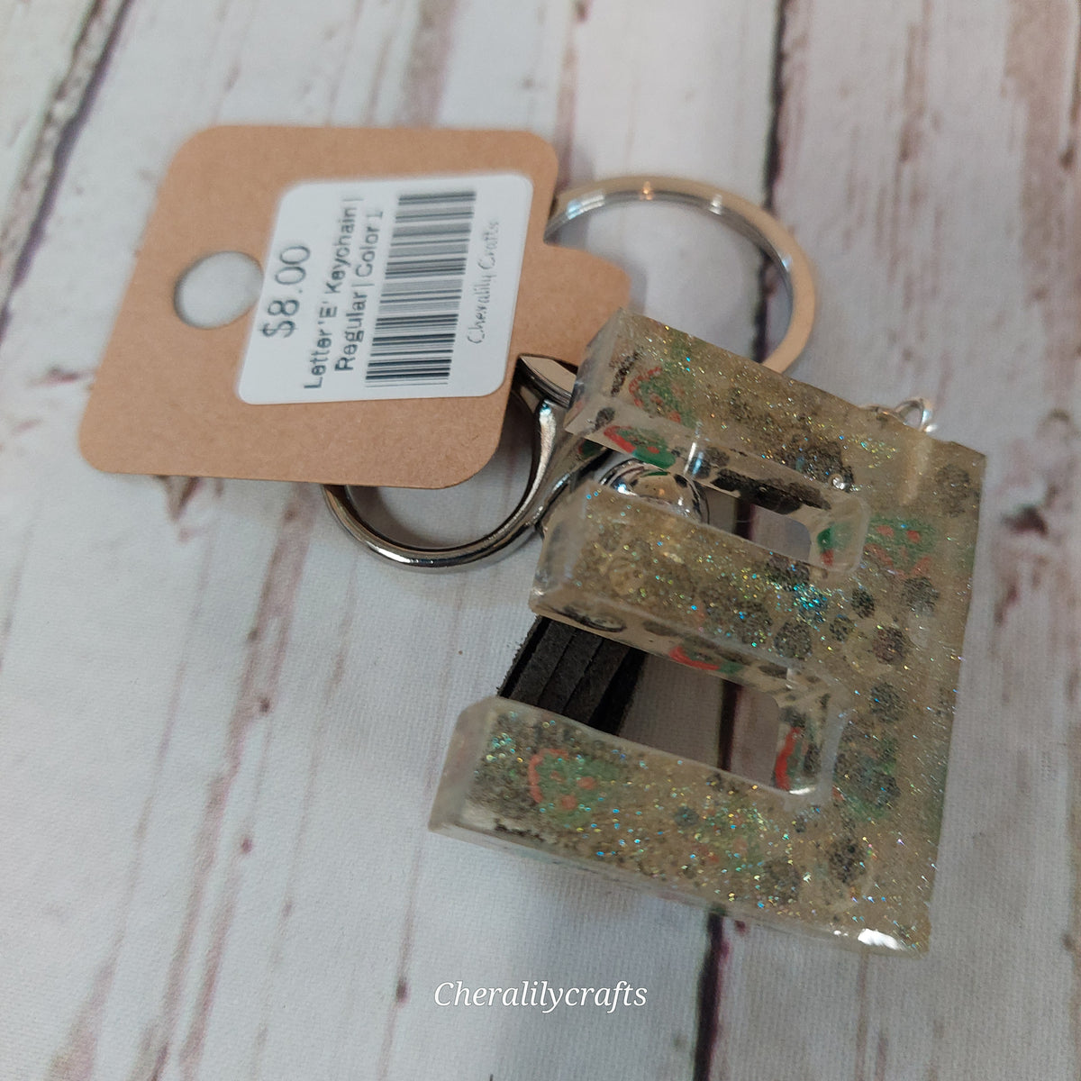 Letter 'E' Keychain