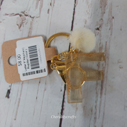 Letter 'F' Keychain