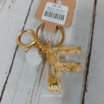 Letter 'F' Keychain