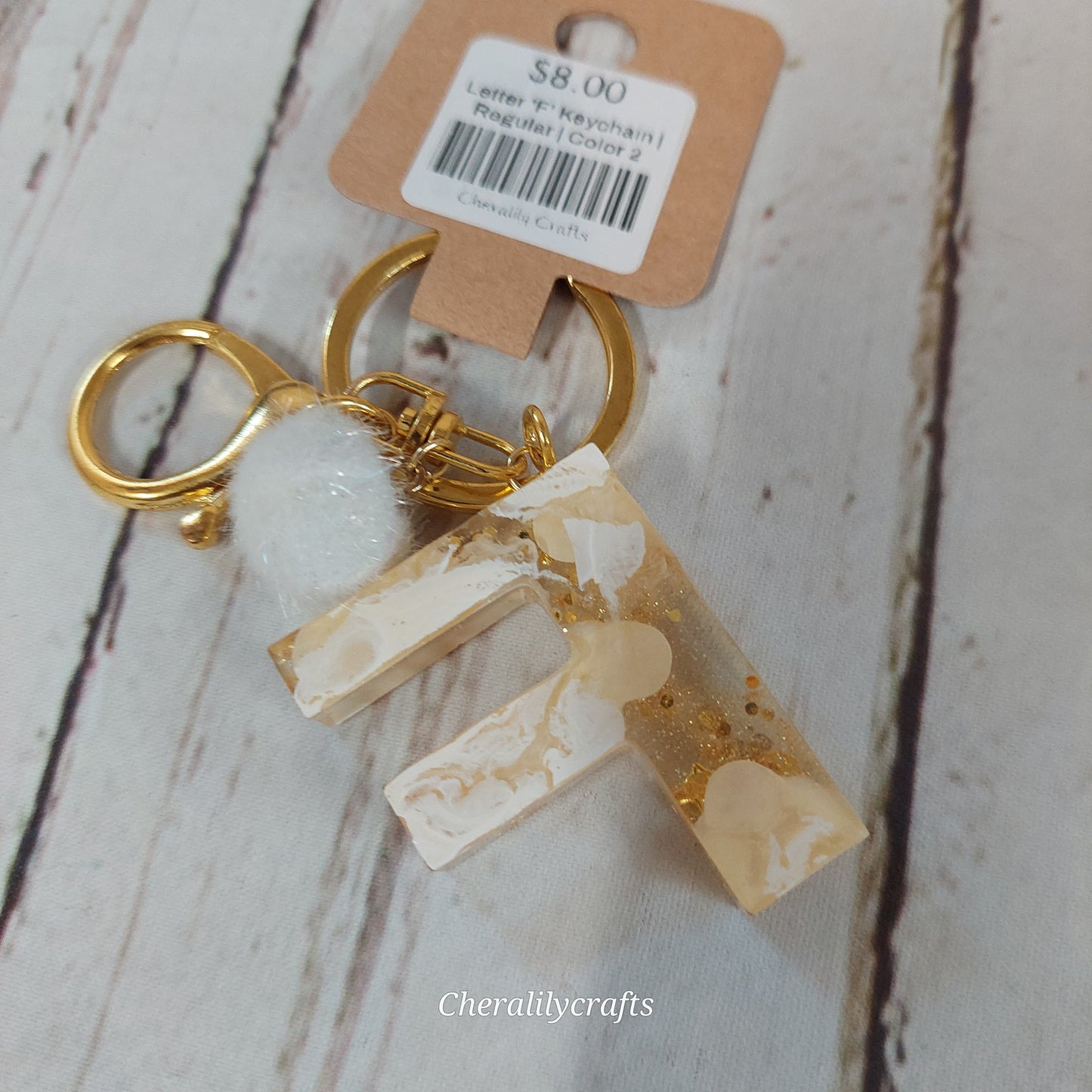 Letter 'F' Keychain